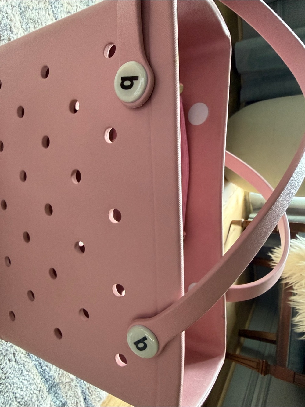 BOGG BAG Pink Perforated Tote - Picture 5 of 7